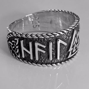 925 Sterling Silver Celtic and Valknut Ring